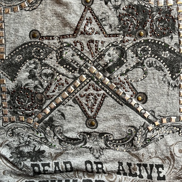 Wanted Embellished Tee Shirt - Picture 7 of 7